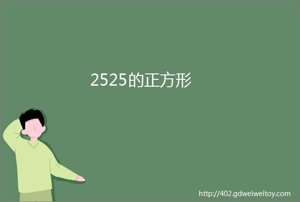 2525的正方形